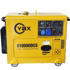 Генератор дизельний JM10000TD 6.5/6.8KW YBX (однофазний, зі свічкою накала) безшумний
