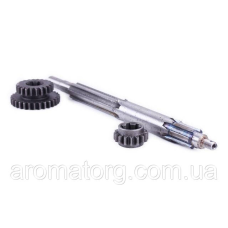 Вал первинний Z-16 Z-22/29 TT AGRO MOTO на КПП/6 редуктора, L-400 мм + шестерні