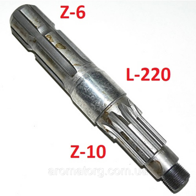 Вал ВОМ ДТЗ 244.5 HPX L=220 d=25/33 6/10 шліців