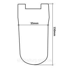 Завіса скла задніх дверей DW 244/404
