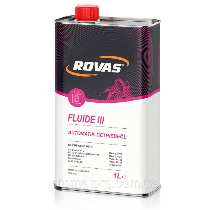 Трансмісійна олива для автоматичних коробок передач Rovas Fluide III 208L