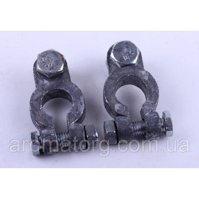 Клеми TT AGRO MOTO на дизельний двигун 180N/195N, к-т 2 шт.: “+ Ø-13/14 мм / - Ø-13/12мм“